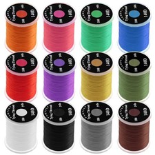 140D Fly Tying Thread Kit, 12 Pcs Non-Waxed Fly Tying Wires, Fly Tying Tieing...
