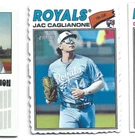 2026 Topps Heritage Kansas City Royals Jac Caglianone Deckle Edge RC