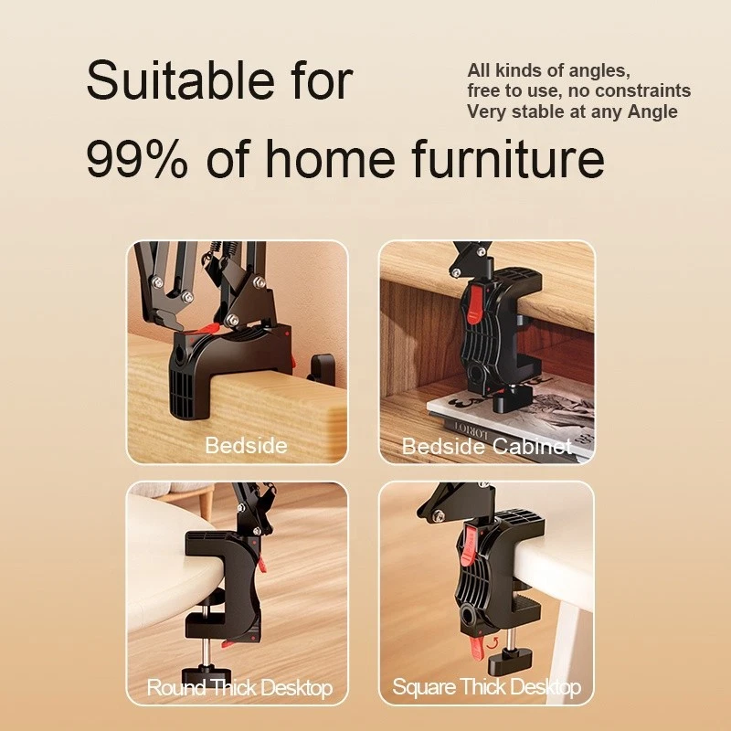 Adjustable Mobile Phone Tablet Holder Stand for Bed Desk Lazy Viewing USA Seller - Image 4 of 4