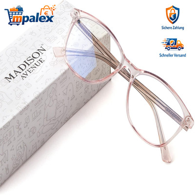 Blaulichtfilter Brille Damen TR90 Metallscharnier Mode Leicht Braun
