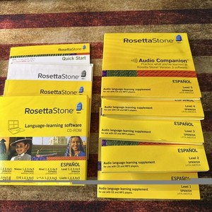 Rosetta Stone Spanish/Espanol (Latin America) Levels 1-5 See Pics Used Software