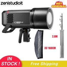 Godox AD600Pro II TTL HSS Outdoor Flash Light 35 160cm Grid Softbox Stand Kit