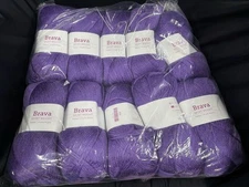 Lot Of 10 Knit Picks Brava Sport Weight Yarn Acrylic, 273 Yards, Freesia