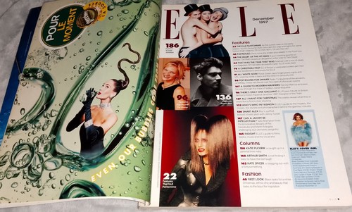 ELLE MAGAZINE December 1997 ALEX JAMES Helena TERENCE STAMP 90s Vintage 1990s - Picture 7 of 24