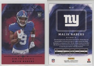 2024 Panini Origins Rookies Holo Red /299 Malik Nabers #147 Rookie RC