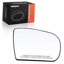 Right Passenger Side Heated Mirror Glass with Backing Plate - Compatible with