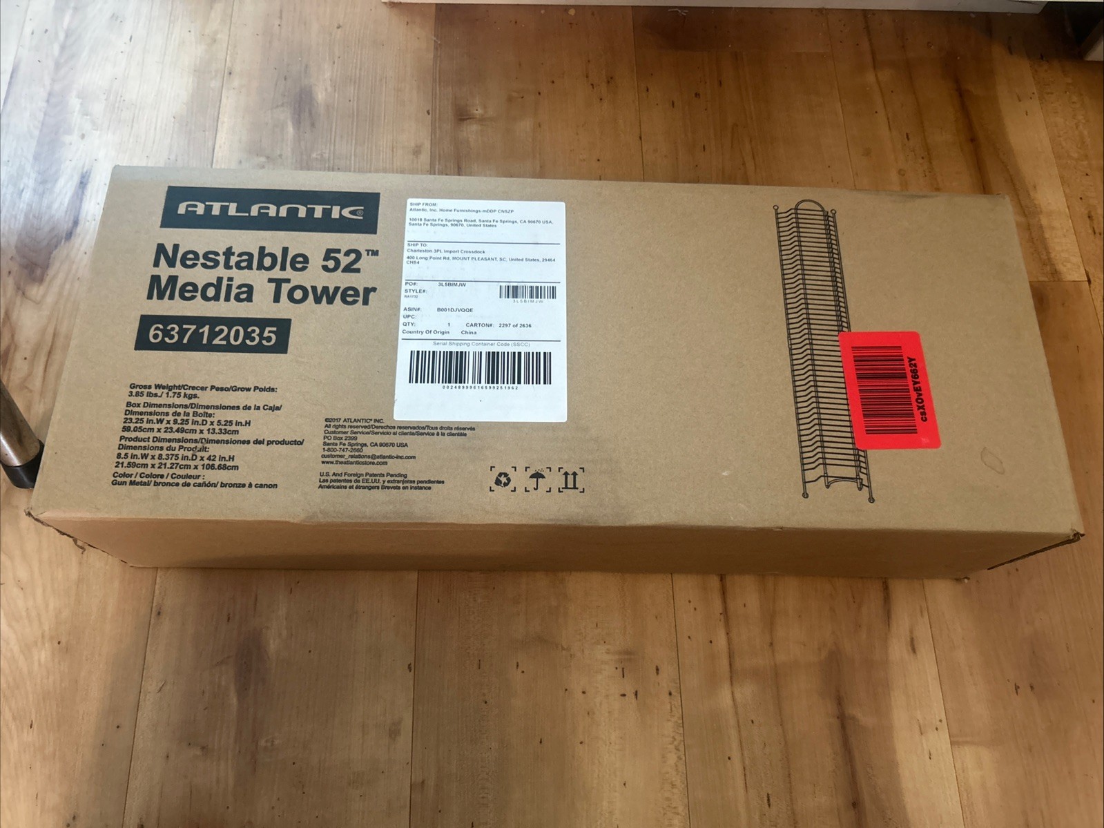 NEW Atlantic 52 DVD BLU-Ray Video Game Disc Media Tower 6371