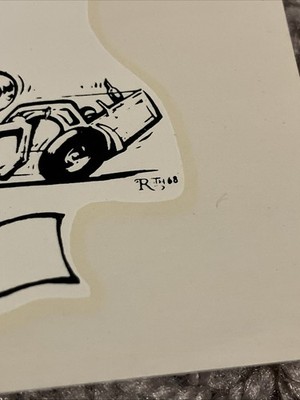 VTG ORIG. 1968 ED ROTH SEABEES TEAM CAN DO U.S. NAVY WATER DECAL 