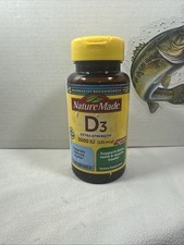 Nature Made Vitamin D3 5000 IU Ultra Strength Softgels - 180 Count