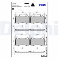Bremsbelagsatz Scheibenbremse Delphi LP3435 FüR Alfa Giulia Stelvio 952AAM24 GTA