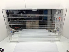 Heavy Duty Clear Acrylic 5 Shelf Display Case 26x16x2.5”.