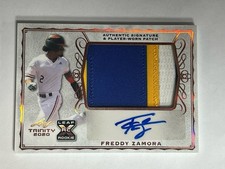 2020 Freddy Zamora Leaf Trinity Rookie Card Patch/Auto