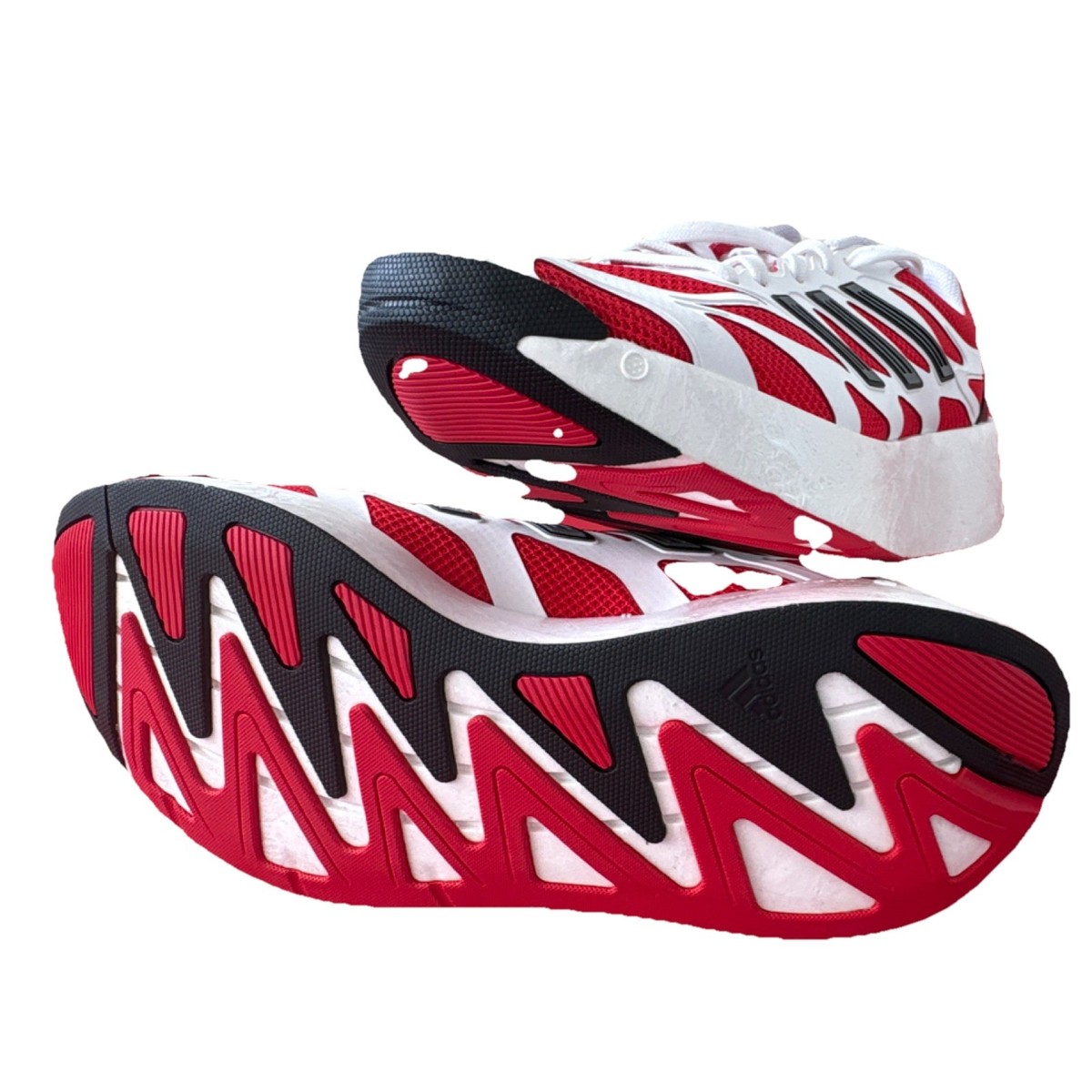 adidas Adizero Aruku J Men's Red White Mesh Running Sneaker US 9.5