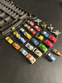 Micro Machines Galoob Huge Lot Cars Trucks Planes Military 26 Pieces 1988 Case