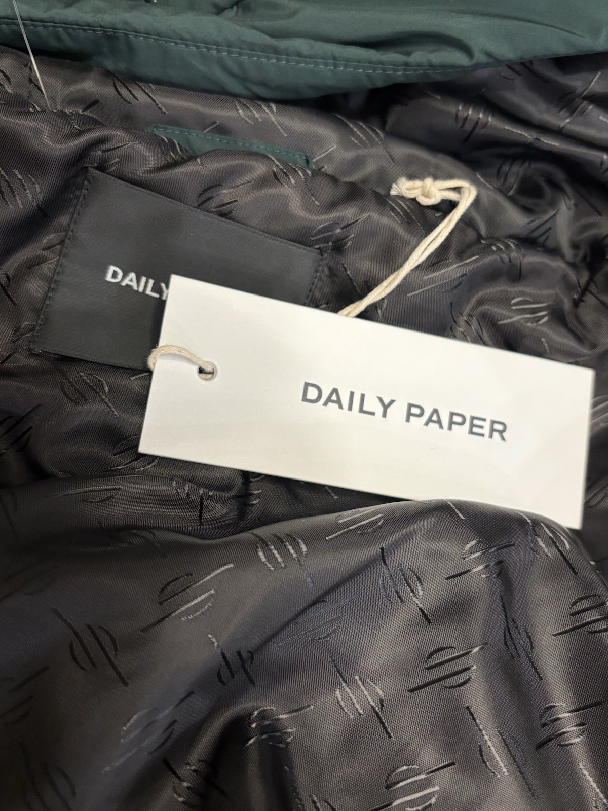 Daily Paper Pine Green Spear Padded Men's Jacket Medium NWT image 4