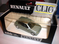 Renault Clio I Saloon 1991 silvery blue - 1/43 Solido 77 11 424 029