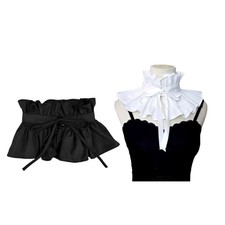 Victorian Collar Ruffled Collar White Color Sweet Lapel Collar for Shirt Blouse