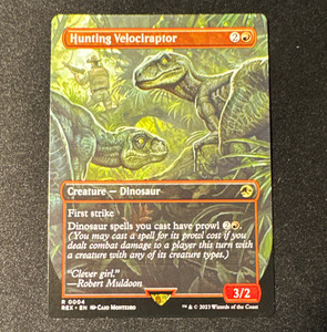 狩りをするヴェロキラプトル/Hunting Velociraptor Hunting Velociraptor Mtg | eBay