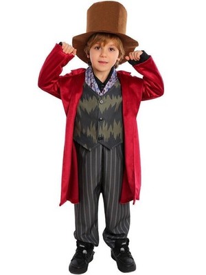 KIDS WILLY WONKA Kostüm Anzug HALLOWEEN Geschichte Charakter Cosplay Fancy Kleid