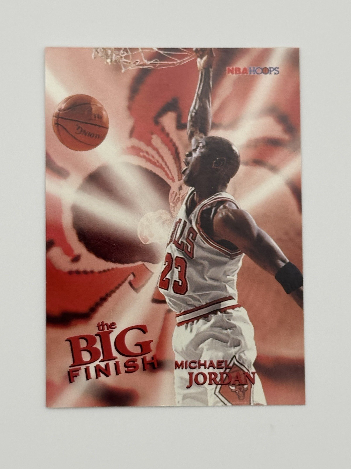 Michael Jordan 1996-97 NBA Hoops The Big Finish #176 Chicago Bulls HOF