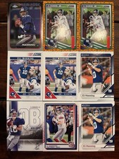 9 Card Eli Manning LOT! Topps Chrome / Score-A-Treat / Draft Class - Giants