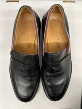 GUCCI BLACK DRESS SHOE LOAFER LEATHER EU 8 US 9 MEN