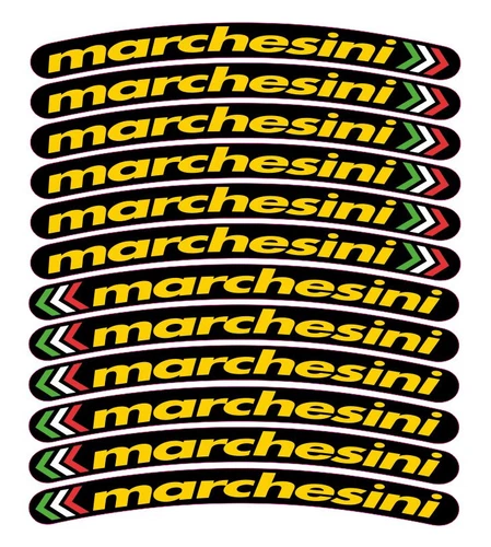 Marchesini Wheel Decals Rim Stickers Laminated Set Ducati 848 1098 1198 Monster - Picture 1 of 1