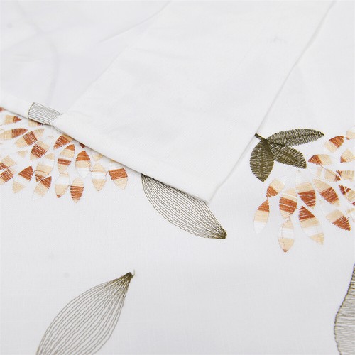 Pastoral Floral Embroidered Cafe Kitchen Window Curtain Valance 60"Wx19"L 1Panel - Picture 104 of 117