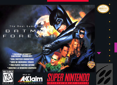 Batman Forever Snes Super Nintendo Poster High Quality 8x10 8.5x11 11x17 13x19