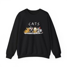 Cat Friends Sweatshirt, Funny TV Parody Cartoon Shirt, Cute Cat Lover Gift
