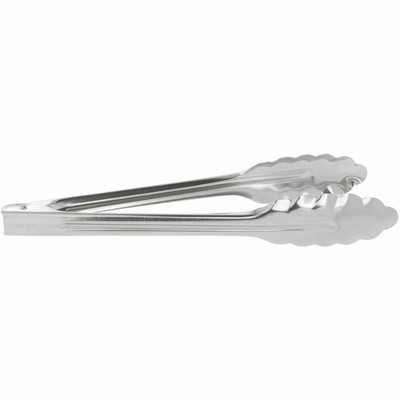 6 L Hubert Serving Tongs Buffet Tongs Scalloped Stainless Steel Cooking Utensils Home Garden