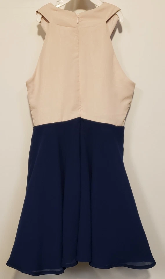 NWOT PIPPA & JULIE GIRLS PINK BLUE RHINESTONE PARTY DRESS SIZE 12 - Image 3 of 4