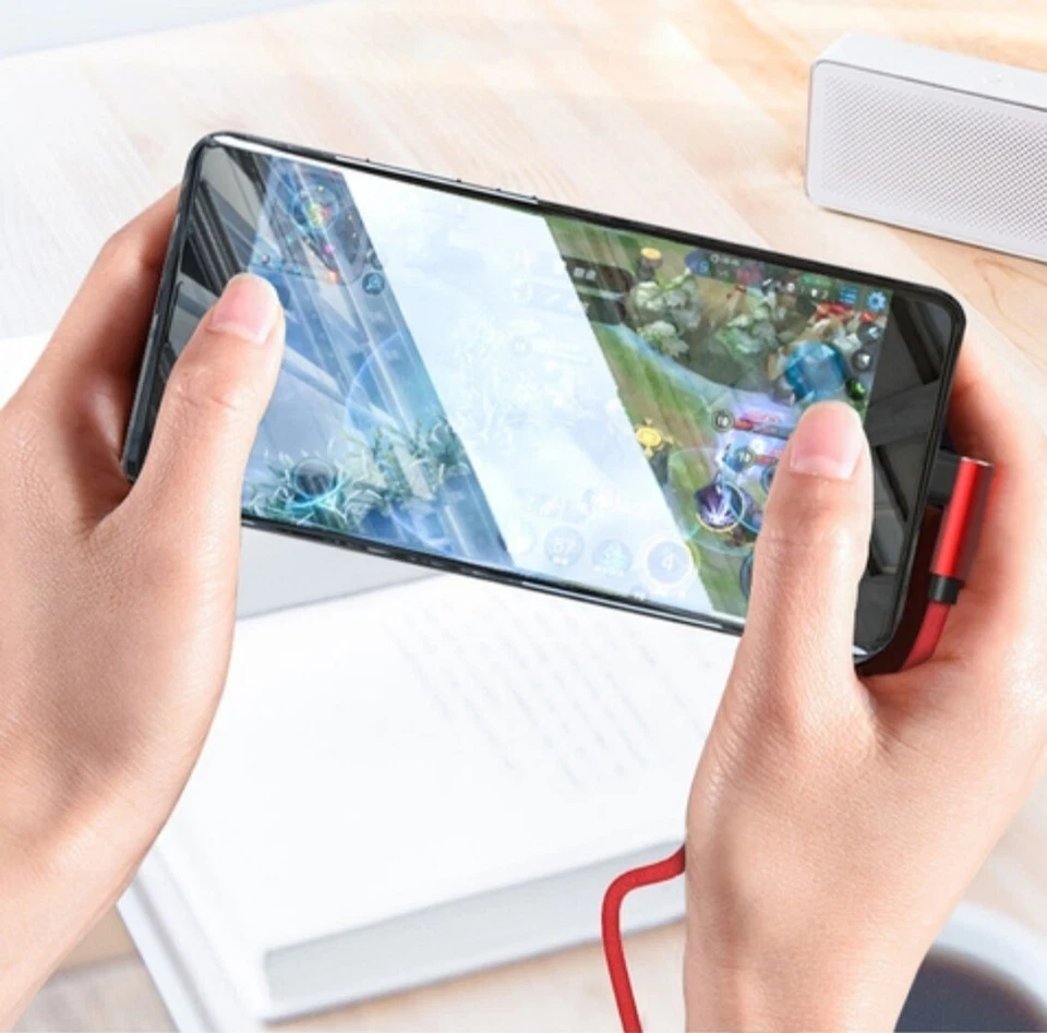 3 Pack USB C 6ft 90 Degree Angle Fast Charger Cable Braided Nylon USB Cord Long - Image 3 of 4