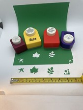 Lot Of Scrapbooking Paper Punches: Starfish, Maple Leaf, Sprout, Fleur De Lis