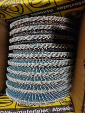 10 x Klingspor SMT 626 Schleifmopteller f&uuml;r Metall 125 x 22,40mm Korn 40 gew&ouml;lbt