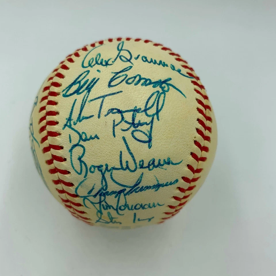 1980 Detroit Tigers Team Signed Baseball 28 Sigs Sparky Anderson Trammell JSA - Image 2 of 4