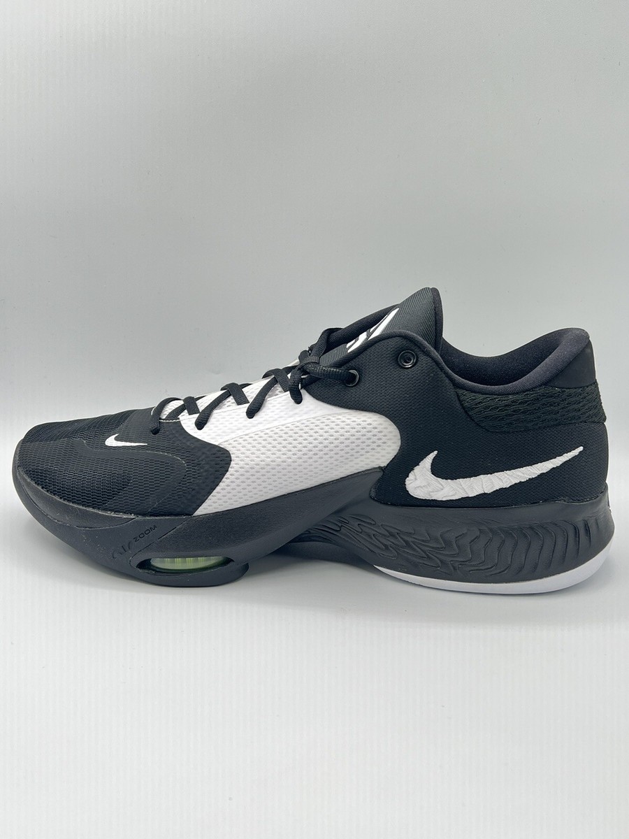 Nike Men Zoom Freak 4 TB Basketball Black White Size 14