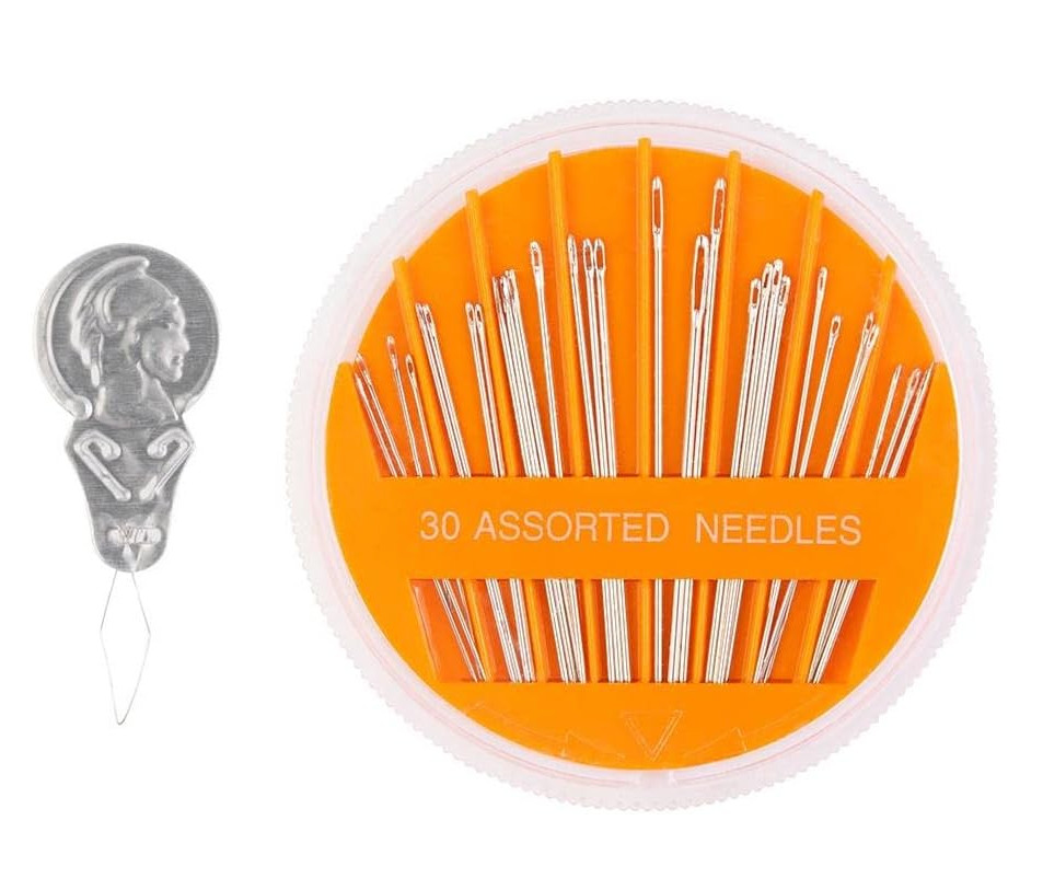 Fiskars Sewing Needle Set and Needle Threader 30 Piece Set