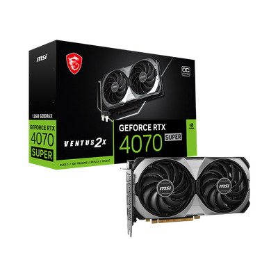 MSI NVIDIA GeForce RTX 4070 SUPER 12GB GDDR6X VENTUS 2X OC 