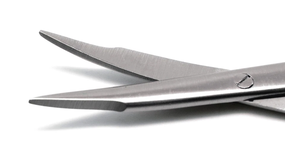 3x МОДЕРНИЗИРОВАННЫЕ хирургические ножницы для тенотомии Steven 4,5 дюйма с изогнутым наконечником 3 см - Изображение 4 из 4
