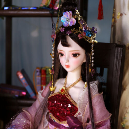 1/3 BJD Puppe 60 cm Mädchen Puppen 24 Zoll weiblicher Körper mit Make-up Augen Perücken Schuhe Kleidung - Bild 5 von 6
