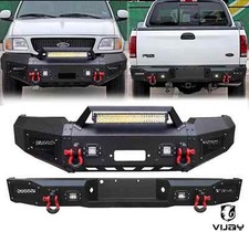 Vijay For 1997-2003 Ford F150 Front or Rear Bumper New W/Winch Plate & Lights