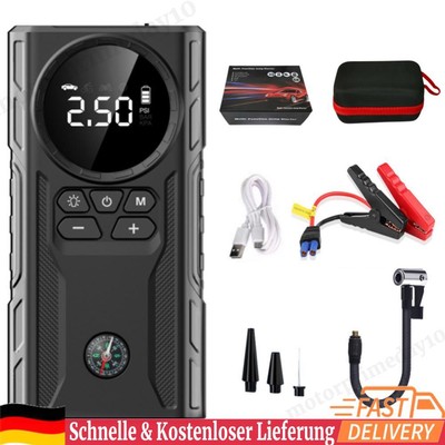 39800mAh Car Tire Inflator with Light Jump Starter for Automobile Bicycle Ball