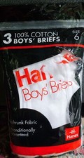 Vintage Hanes boys briefs Underwear Sz6 1992