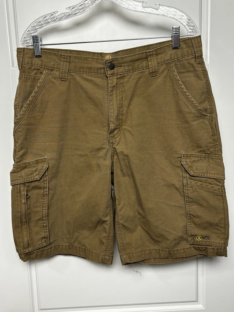 Carhartt Force Tappen Cargo Work 11 Inseam Relaxed Fit Shorts Men s 34