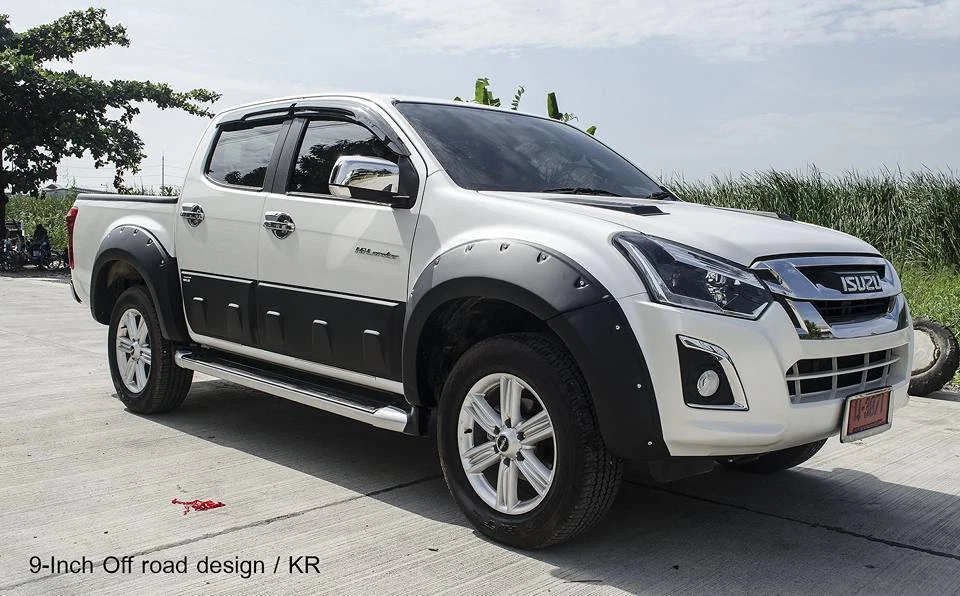 Fender Flares Wheel Matte Black 9" Nuts 4Pc Fit Isuzu D-max Holden Rodeo 16 - 17 Foto 2 de 4