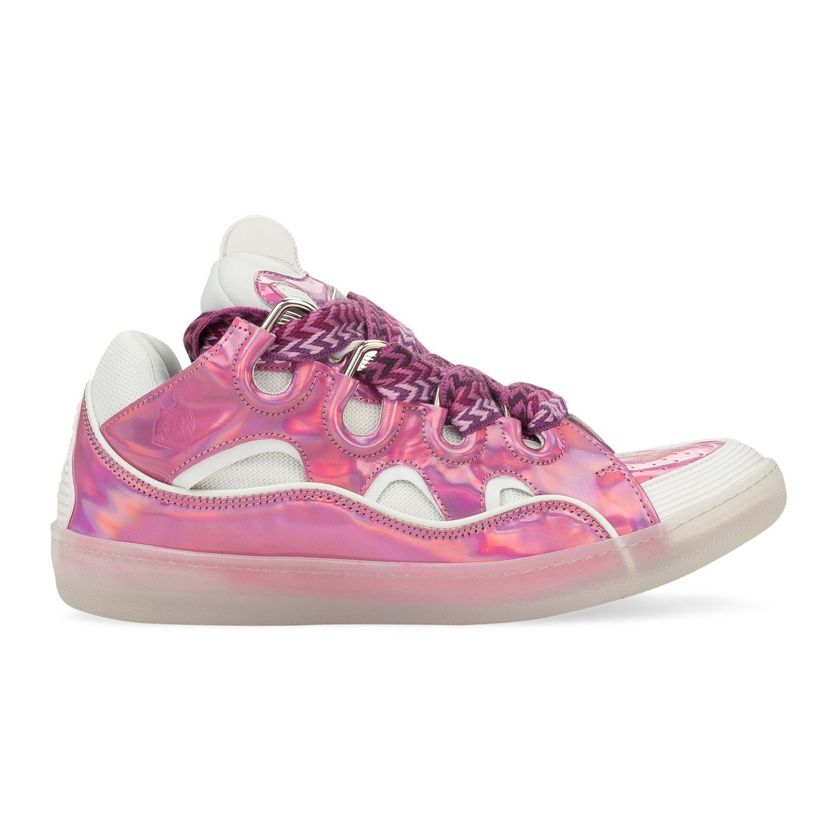 NIB LANVIN PINK/WHITE CURB SNEAKERS SIZE 41 $1090 | eBay