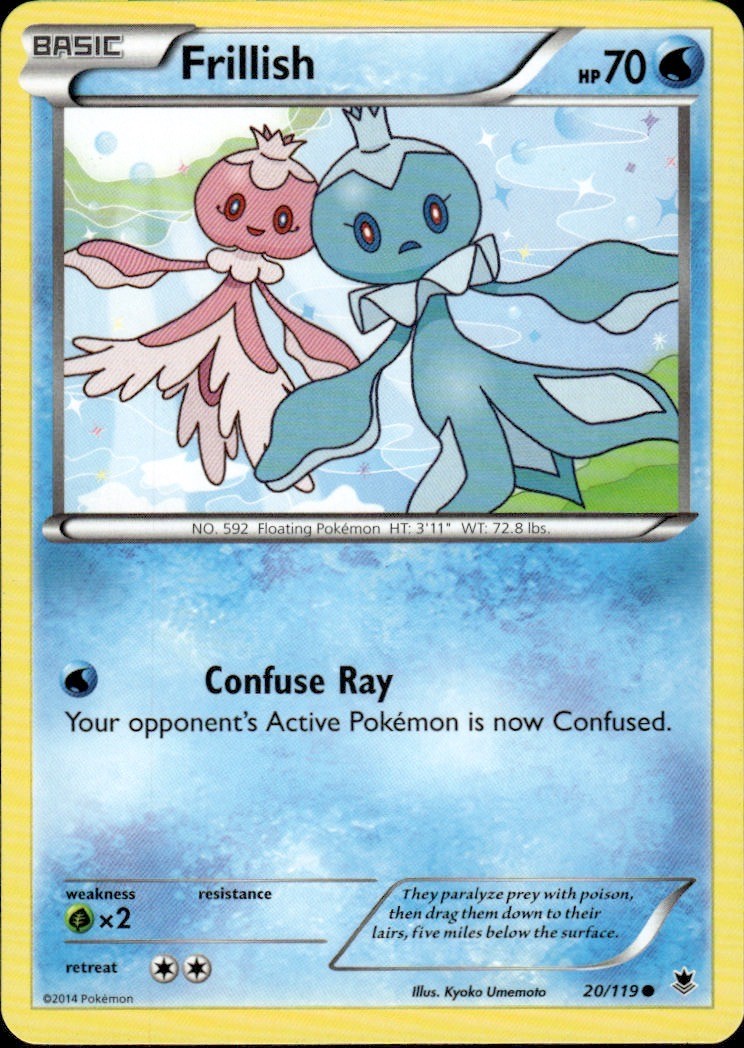 FRILLISH 20/119 PHANTOM FORCES C POKEMON LP