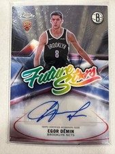 2025-26 Topps Chrome Egor Demin Future Stars Auto RC Rookie #FS-ED Nets