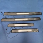 Stainless Steel 4-Door Sill + LED Light For 2000-2002 Mercedes Benz W210 E-CLASS